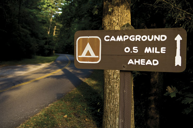 Elkmont Campground in Tennessee's Smoky Mountains National Park