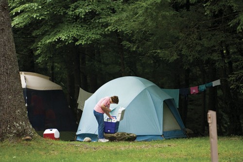 Camping in Tennessee in the summer