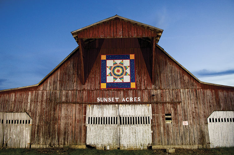 Quilt Block Barn in Algood, TN on the Upper Cumberland Quilt Trail