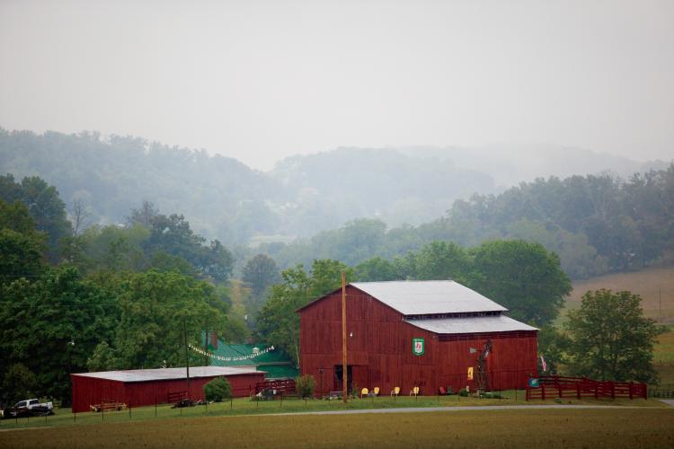 Red Barn at Bacon Century Farm in Jonesborough, TN