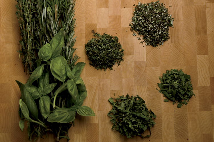 Herb ingredients for recipes