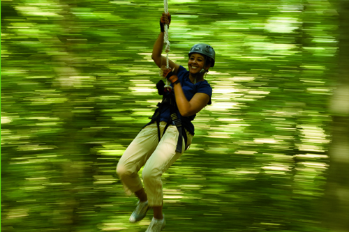 Ziplining in Tennessee at Adventureworks, Kingsport, TN