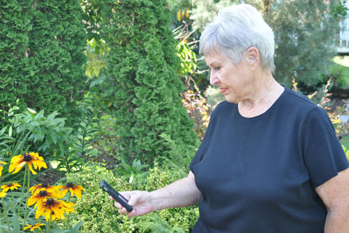 UT Master Gardener Faye Beck uses IPMLite mobile application