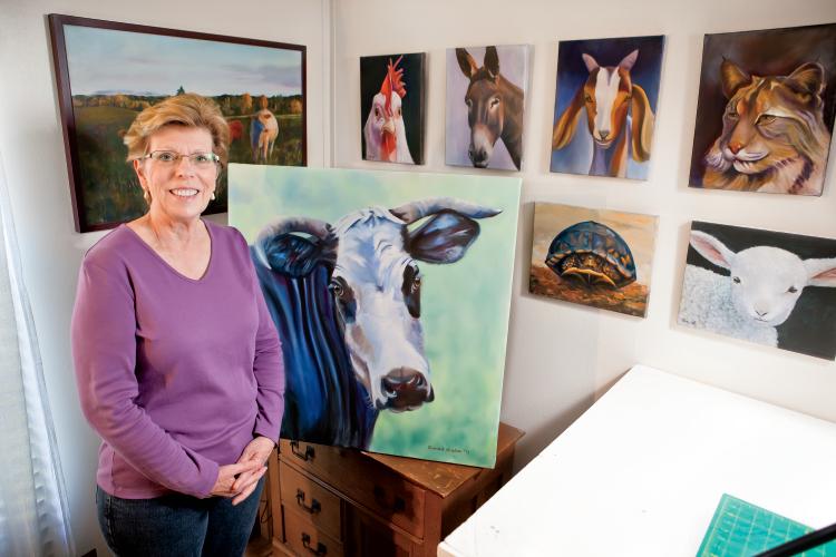 Agricultural Artist Sarah Weber in Corryton, Tennessee