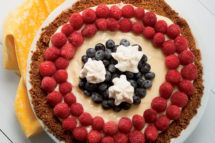 Tennessee Lemon Berry Cream Pie; fourth of july recipes