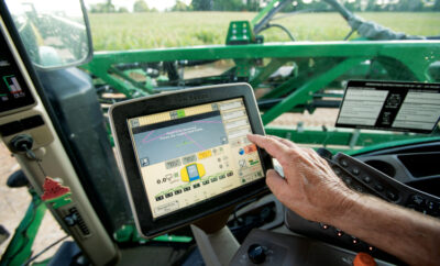 technology inside a tractor