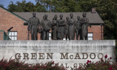 Green McAdoo Cultural Center in Clinton, Tennessee, hosts the Smithsonian's traveling Voices and Votes: Democracy in America exhibit