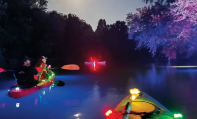Night Kayaking on the Buffalo with the Commodore Hotel in Linden, TN