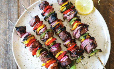Greek Steak Kebabs