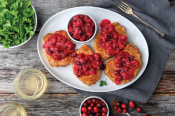 Pan-Fried Pork Chops with Cranberry Mustard Relish