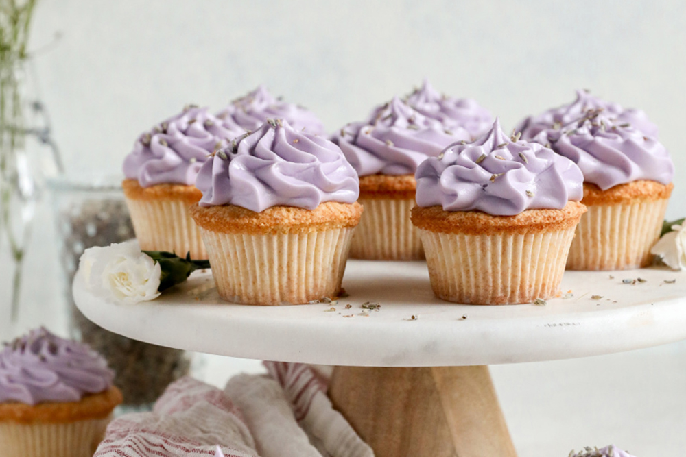 Lavender Cupcakes with Cream Cheese Frosting; lavender recipes